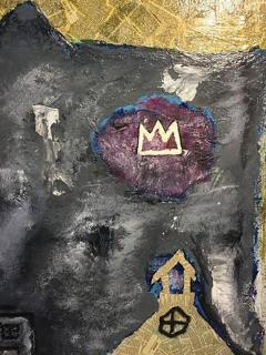 Jean Michel Basquiat Modern Painting in the Manner of Jean Michel Basquiat circa 1980 - 420617