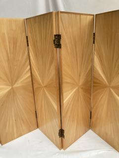 Jean Michel Frank 1980s Straw marquetry Wind screen in the style of Jean Michel Frank - 3940579