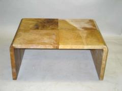 Jean Michel Frank 2 French Mid Century Modern Parchment Coffee Tables Style of Jean Michel Frank - 1819562