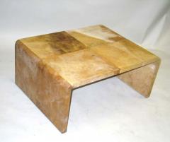 Jean Michel Frank 2 French Mid Century Modern Parchment Coffee Tables Style of Jean Michel Frank - 1819563