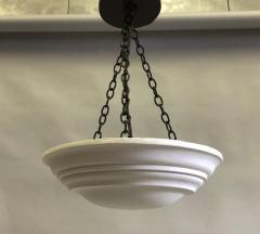Jean Michel Frank 2 French Modern Neoclassical Plaster Pendants Flush Mounts Jean Michel Frank - 1568469