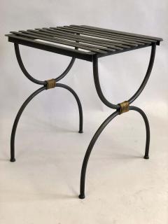 Jean Michel Frank 2 Pairs French Modern Neoclassical Iron Bench Luggage Racks Jean Michel Frank - 1736418