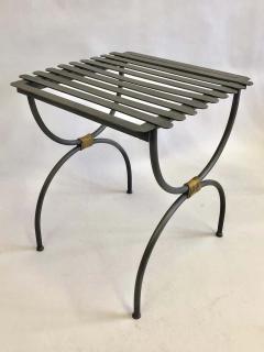 Jean Michel Frank 2 Pairs French Modern Neoclassical Iron Bench Luggage Racks Jean Michel Frank - 1736420