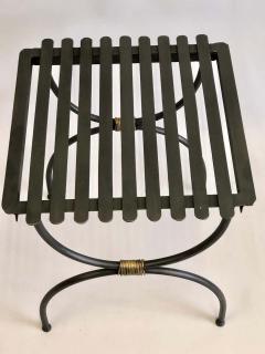 Jean Michel Frank 2 Pairs French Modern Neoclassical Iron Bench Luggage Racks Jean Michel Frank - 1736439