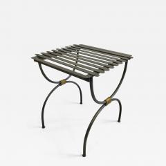 Jean Michel Frank 2 Pairs French Modern Neoclassical Iron Bench Luggage Racks Jean Michel Frank - 1737196