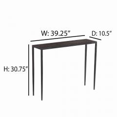 Jean Michel Frank A Mica Wrought Iron Console Table in the manner of Jean Michel Frank  - 4137449