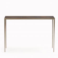 Jean Michel Frank A Pair of Bronze Wash Iron Console Tables in the manner of Jean Michel Frank  - 4439286