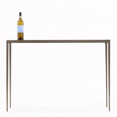 Jean Michel Frank A Pair of Bronze Wash Iron Console Tables in the manner of Jean Michel Frank  - 4439290