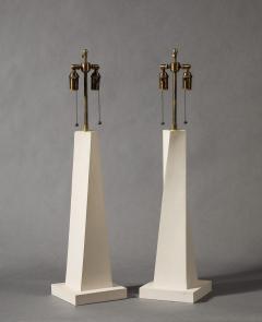 Jean Michel Frank A Pair of Contemporary Coade Stone Lamps in the style of Jean Michel Frank - 4017118