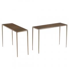 Jean Michel Frank A Pair of Iron Console Tables in the manner of Jean Michel Frank  - 4442020