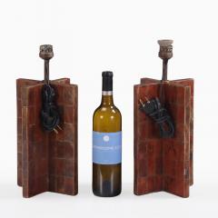 Jean Michel Frank A Pair of Mica Covered Table Lamps in the manner of Jean Michel Frank  - 4540958