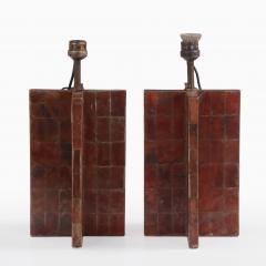 Jean Michel Frank A Pair of Mica Covered Table Lamps in the manner of Jean Michel Frank  - 4540959