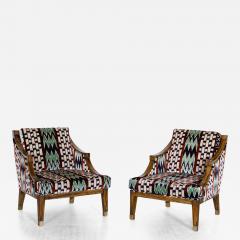 Jean Michel Frank A Pair of Simulated Rosewood Armchairs in the manner of Jean Michel Frank 1970s - 3115573