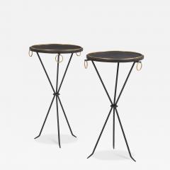 Jean Michel Frank A Pair of iron bronze drinks tables in the manner of Jean Michel Frank  - 4368856