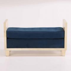 Jean Michel Frank A large parchment covered upholstered bench in the manner of Jean Michel Frank  - 4025551