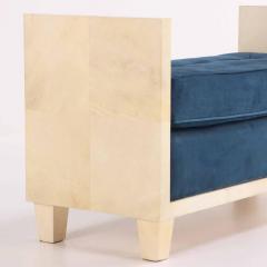 Jean Michel Frank A large parchment covered upholstered bench in the manner of Jean Michel Frank  - 4025552