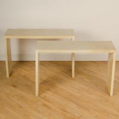 Jean Michel Frank A pair of console tables covered in parchment in the manner of Jean Michel Frank - 1757927