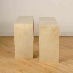Jean Michel Frank A pair of console tables covered in parchment in the manner of Jean Michel Frank - 1757942