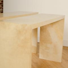 Jean Michel Frank A pair of console tables covered in parchment in the manner of Jean Michel Frank - 1757948