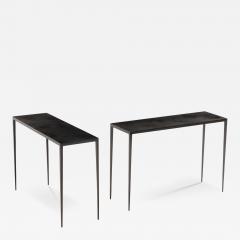Jean Michel Frank A pair of iron console tables in the manner of Jean Michel Frank  - 4439542