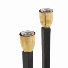 Jean Michel Frank A pair of iron tripod table lamps in the manner of Jean Michel Frank  - 4152623