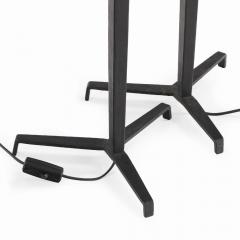 Jean Michel Frank A pair of iron tripod table lamps in the manner of Jean Michel Frank  - 4152625