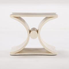 Jean Michel Frank A parchment covered stool or end table in the manner of Jean Michel Frank  - 3594832