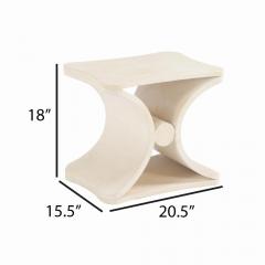 Jean Michel Frank A parchment covered stool or end table in the manner of Jean Michel Frank  - 4076290