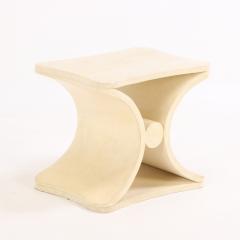 Jean Michel Frank A parchment covered stool or end table in the manner of Jean Michel Frank  - 4312691