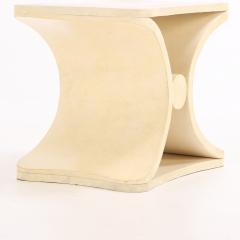 Jean Michel Frank A parchment covered stool or end table in the manner of Jean Michel Frank  - 4312693