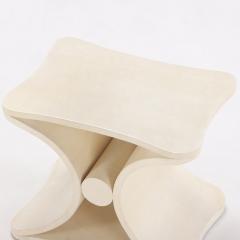 Jean Michel Frank A parchment covered stool or end table in the manner of Jean Michel Frank  - 4598366