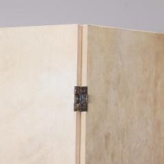 Jean Michel Frank A three panel parchment covered folding screen in manner of Jean Michel Frank  - 4119139