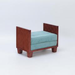 Jean Michel Frank A wooden upholstered bench in the manner of Jean Michel Frank contemporary  - 3269471