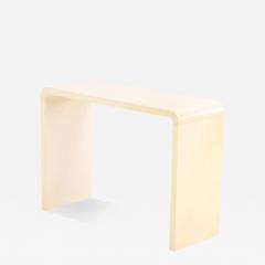 Jean Michel Frank An Argent Parchment Covered Waterfall Console  - 4332514