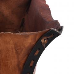 Jean Michel Frank An Iron and Leather Waste Basket  - 4602418