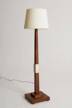 Jean Michel Frank Art Deco Oak and Velum Floor Lamp - 2265698
