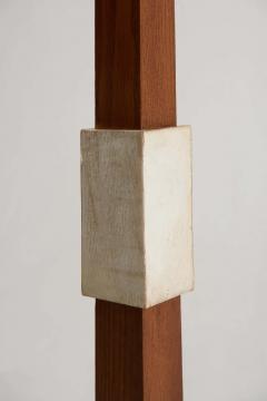 Jean Michel Frank Art Deco Oak and Velum Floor Lamp - 2265701