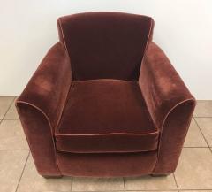 Jean Michel Frank Art Deco Style Mohair Lounge Chair Style of Jean Michel Frank - 934949
