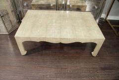 Jean Michel Frank Chinoiserie Style Shagreen Coffee Table - 4206873