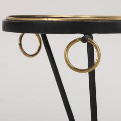 Jean Michel Frank Dramatic pair of iron tables in manner of Jean Michel Frank Contemporary  - 3784282