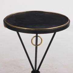 Jean Michel Frank Dramatic pair of iron tables in manner of Jean Michel Frank Contemporary  - 3784283