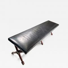 Jean Michel Frank EXCEPTIONAL MODERNIST X FORM BENCH IN THE MANNER OF JEAN MICHEL FRANK - 2813127