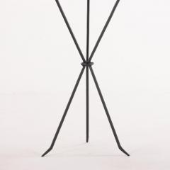 Jean Michel Frank Elegant pair of iron drinks tables in manner of Jean Michel Frank Contemporary  - 3728430