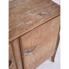 Jean Michel Frank French Art Deco Cerused Oak Server Cabinet 1940s - 4462640