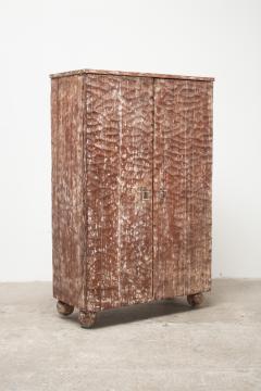 Jean Michel Frank French Gouge Carved Cerused Cabinet - 4130263