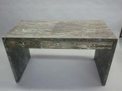 Jean Michel Frank French Mid Century Modern Cerused Oak Desk in the Manner of Jean Michel Frank - 1830001