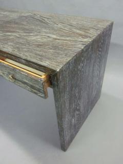 Jean Michel Frank French Mid Century Modern Cerused Oak Desk in the Manner of Jean Michel Frank - 1830005