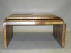 Jean Michel Frank French Mid Century Modern Parchment Coffee Tables Jean Michel Frank Style Pair - 2374613