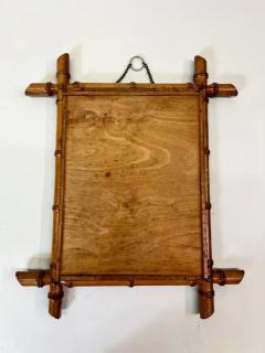 Jean Michel Frank French Mid century Modern Neoclassical Faux Bamboo Wall Mirror style JM Frank - 3248044