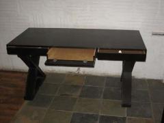 Jean Michel Frank French Modern Neoclassical Style Carved Wood Desk in Style of Jean Michel Frank - 1811252